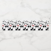 Étiquette de bouteille d'eau de vache (Étiquettes simples)