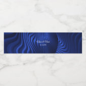 Étiquette de bouteille d'eau décorative Blue Navy (Étiquettes simples)