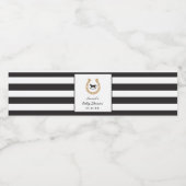 Étiquette de bouteille d'eau Derby pour Baby showe (Étiquettes simples)