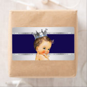 Étiquette de bouteille d'eau du petit Baby shower  (En situation)