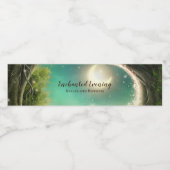 Étiquette de bouteille d'eau du soir enchantée (Étiquettes simples)