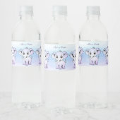 Étiquette de bouteille d'eau Eléphant mignon (Bouteilles)