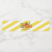 étiquette de bouteille d'eau fête d'automne, citro (Étiquettes simples)