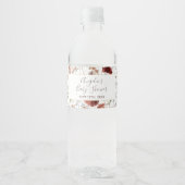 Étiquette de bouteille d'eau Fleurs sauvages d'aut (Devant)