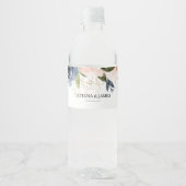 Étiquette de bouteille d'eau florale d'automne (Devant)