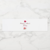 Étiquette de bouteille d'eau florale tropicale (Étiquettes simples)