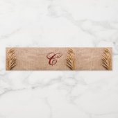 Étiquette de bouteille d'eau initiale Monogramme B (Étiquettes simples)