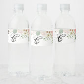 Étiquette de bouteille d'eau initiale Monogramme R (Bouteilles)