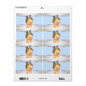 Étiquette de bouteille d'eau Little Prince Baby sh (Feuille entière)