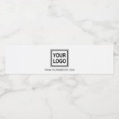 Étiquette de bouteille d'eau LOGO de marque commer (Étiquettes simples)