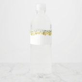 Étiquette de bouteille d'eau Mariage citron (Dos)