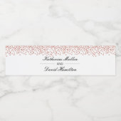 Étiquette de bouteille d'eau Mariage personnalisé (Étiquettes simples)