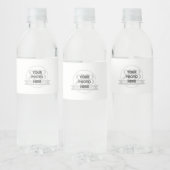 Étiquette de bouteille d'eau personnalisée (Bouteilles)