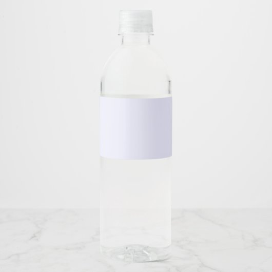 Étiquette de bouteille d'eau personnalisée Lavende (Devant)