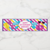 Étiquette de bouteille d'eau pour une fille (Étiquettes simples)