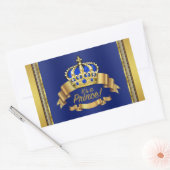 Étiquette de bouteille d'eau Prince Bleu Royal Or (Enveloppe)