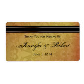 Étiquette de bouteille d'eau Regency Fall (Devant)