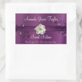 Étiquette de bouteille d'eau Sweet Sixteen violet  (Sac)