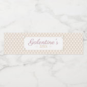 Étiquette de bouteille d'eau tireuse en diamant d' (Étiquettes simples)