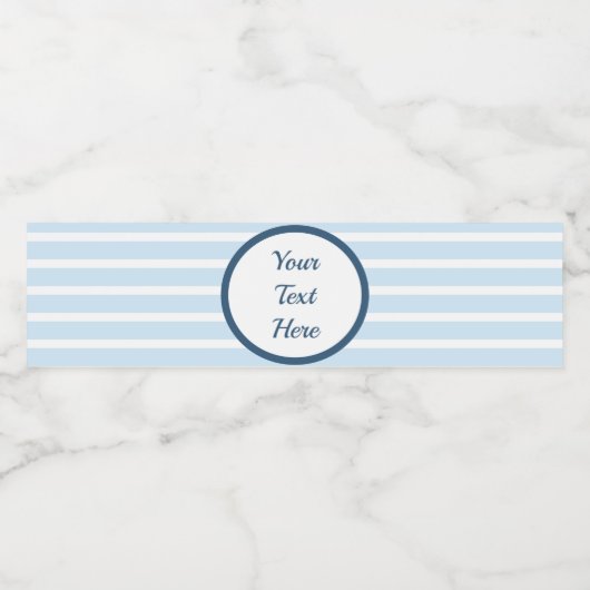 Étiquette de bouteille d'eau triée (Étiquettes simples)