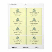 Étiquette de bouteille d'eau turquoise Celtic Knot (Feuille entière)