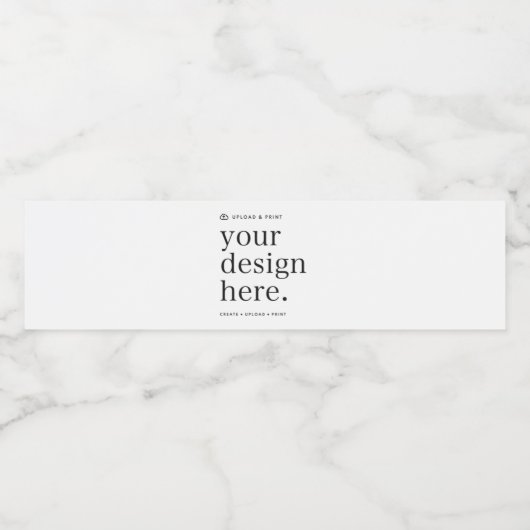 Étiquette de bouteille d'eau votre conception Télé (Étiquettes simples)