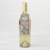 Étiquette de bouteille d'Hellébore de jardin (Sur bouteille)