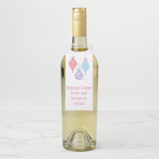 Étiquette de bouteille d'ornements suspendus par S (Sur bouteille)