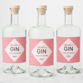 étiquette de bouteille en gin personnalisé (Bouteilles)