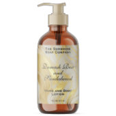 Étiquette de bouteille en marbre d'ivoire et huile