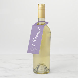 Étiquette de bouteille French Lilac écriture manus