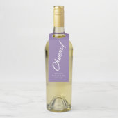 Étiquette de bouteille French Lilac écriture manus (Sur bouteille)