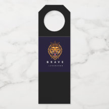 étiquette de bouteille imprimée lion