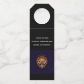 étiquette de bouteille imprimée lion (Dos)