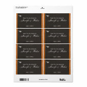 Étiquette de bouteille Inséparable Chalkboard (Feuille entière)