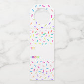 Étiquette de bouteille Joyeux Anniversaire (Dos)