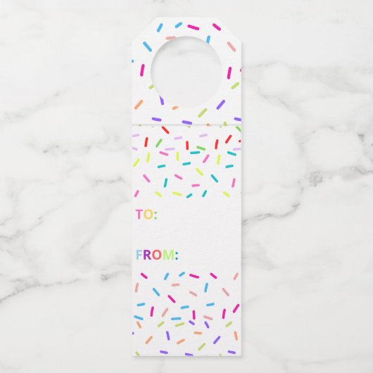 Étiquette de bouteille Joyeux Anniversaire (Dos)