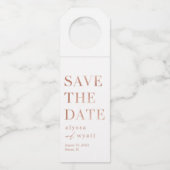 Étiquette de bouteille Lavish Glow Save The Date (Devant)