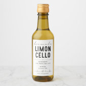 Étiquette de bouteille Limoncello fait maison pers (Devant)