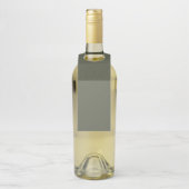Étiquette de bouteille mate avec bruit de vert mou (Sur bouteille)