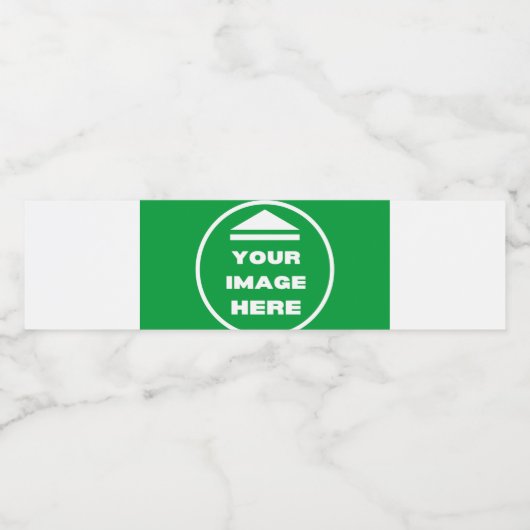 Étiquette de bouteille - Personnalisé - Ajouter im (Étiquettes simples)