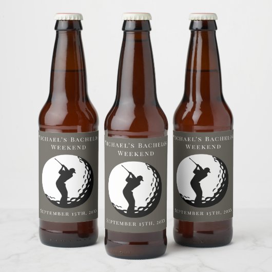 Étiquette de bouteille personnalisé | Bachelor Gol (Bouteilles)