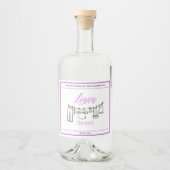 Étiquette de bouteille personnalisée en Spray de l (Devant)