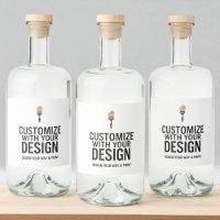 Étiquette de bouteille personnalisée minimaliste p
