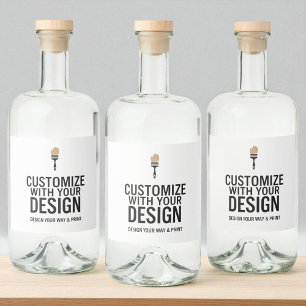 Étiquette de bouteille personnalisée minimaliste p