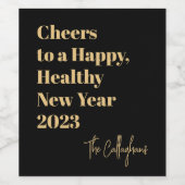 Étiquette de bouteille personnalisée Modern Cheers (Étiquettes simples)