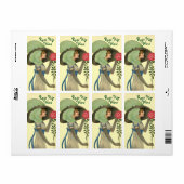 Étiquette de bouteille pour Rose de vin maison Ros (Feuille entière)
