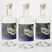 Étiquette de Bouteille pour Soirée Masquée Élégant (Bouteilles)