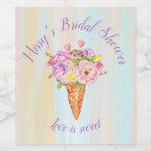 étiquette de bouteille pour une douche de glace, d (Étiquettes simples)