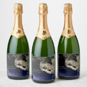 Étiquette de bouteille pour une soirée masquée élé (Bouteilles)
